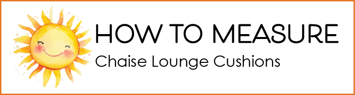 How to measure for new chaise lounge replacement cushions
