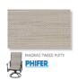 Madras Tweed Putty Replacement Sling Fabric for patio sling chairs