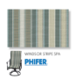 Windsor Stripe Spa Replacement Sling Fabric for patio sling chairs