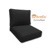 Sunbrella Canvas Black Outdoor Patio Furniture Replacement Cushions Made By Cascadia Outdoor Cushions