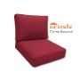 Sunbrella Canvas Burgundy Outdoor Patio Furniture Replacement Cushions Made By Cascadia Outdoor Cushions