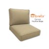 Sunbrella Canvas Heather Beige Outdoor Patio Furniture Replacement Cushions Made By Cascadia Outdoor Cushions