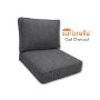 Sunbrella Cast Charcoal Outdoor Patio Furniture Replacement Cushions Made By Cascadia Outdoor Cushions