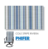 Cole Stripe RIviera Replacement Sling Fabric for patio sling chairs