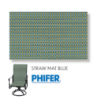 Straw Mat Blue Replacement Sling Fabric for patio sling chairs