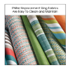 Phifer Replacement sling fabrics are made in the USA. Phifertex is one of the best patio sling fabrics for new patio chair replacement slings.