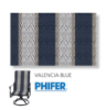 Valencia Blue Replacement Sling Fabric for patio sling chairs