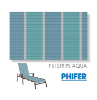 Fiji Stripe Aqua Chaise Lounge Replacement Slings