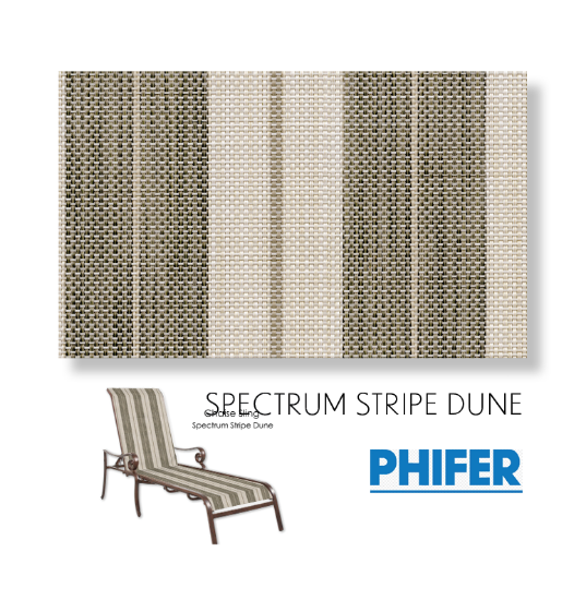 Spectrum Stripe Dune Chaise Lounge Replacement Slings Cascadia