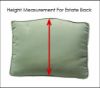 Picture of Canvas Black Patio Chair Cushion Style B