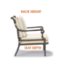 How to measure for patio club chair replacement cushions