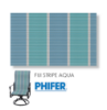 Fiji Stripe Aqua Patio Chair Replacement Slings