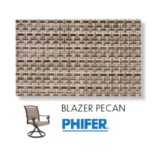 Blazer Pecan Two Piece Patio Chair Sling Replacement Fabric