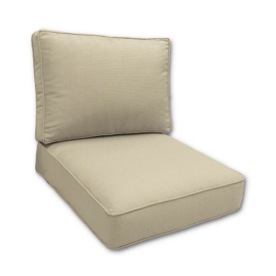 Sunbrella Canvas Antique Beige Outdoor Patio Furniture Replacement Cushions Made By Cascadia Outdoor Cushions