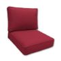 Sunbrella Canvas Burgundy Outdoor Patio Furniture Replacement Cushions Made By Cascadia Outdoor Cushions