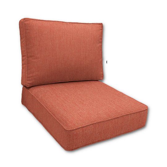 Sunbrella Canvas Persimmon Outdoor Patio Furniture Replacement Cushions Made By Cascadia Outdoor Cushions