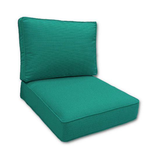 Sunbrella Canvas Teal Outdoor Patio Furniture Replacement Cushions Made By Cascadia Outdoor Cushions