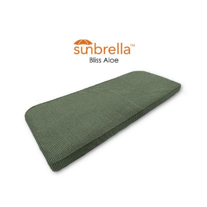 Bliss Aloe Wicker Loveseat Seat Cushion from Cascadia Outdoor Cushions