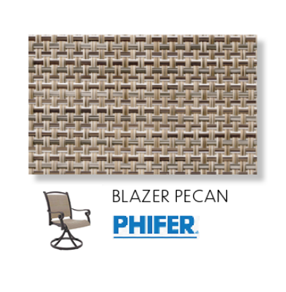 Blazer Pecan Two Piece Patio Chair Sling Replacement Fabric