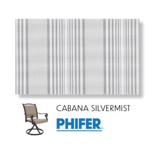 Cabana Silvermist Custom Patio Chair Replacement Slings