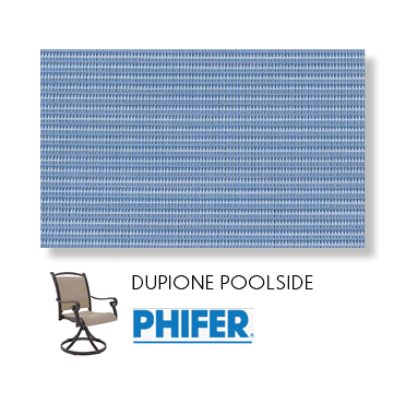 Dupione Poolside Two Piece Patio Chair Sling Replacement Fabric