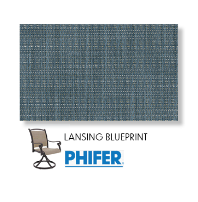 Lansing Blueprint 2 piece patio chair replacement sling fabric