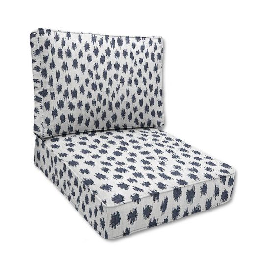 Sunbrella Agra Indigo Outdoor Patio Furniture Replacement Cushions