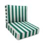 Mason Forrest Green Custom Outdoor Patio Furniture Replacement Cushions made by Cascadia Outdoor Cushions