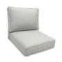 Ticking FOg Custom Outdoor Patio Furniture Replacement Cushions made by Cascadia Outdoor Cushions