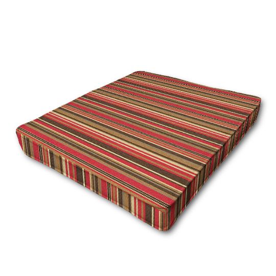 Patio Dining Chair Seat Cushion Boxed Style - - Custom outdoor patio furniture cushions from Cascadia Outdoor Cushions in Sunbrella Fabrics