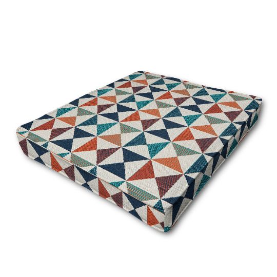 Dining Chair Seat Cushion Boxed Style - - Custom outdoor patio furniture cushions from Cascadia Outdoor Cushions in Sunbrella Fabrics