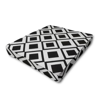 Patio Dining Chair Seat Cushion Boxed Style - - Custom outdoor patio furniture cushions from Cascadia Outdoor Cushions in Sunbrella Fabric