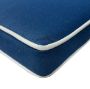 Outdoor Patio Dining Chair Seat Cushions Custom Made To Your Measurements - Boxed Knife Edge, Self Welt or Contrast Piping Style