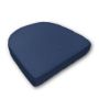 Cushion for wicker patio chairs, contoured or rounded at the back, Designed specifically for outdoor wicker patio chairs.