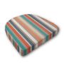 Cushion for wicker patio chairs, contoured or rounded at the back, Designed specifically for outdoor wicker patio chairs.