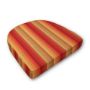 Cushion for wicker patio chairs, contoured or rounded at the back, Designed specifically for outdoor wicker patio chairs.