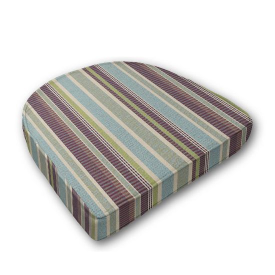 Cushion for wicker patio chairs, contoured or rounded at the back, Designed specifically for outdoor wicker patio chairs.