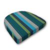 Cushion for wicker patio chairs, contoured or rounded at the back, Designed specifically for outdoor wicker patio chairs.