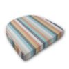 Cushion for wicker patio chairs, contoured or rounded at the back, Designed specifically for outdoor wicker patio chairs.