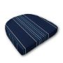 Cushion for wicker patio chairs, contoured or rounded at the back, Designed specifically for outdoor wicker patio chairs.