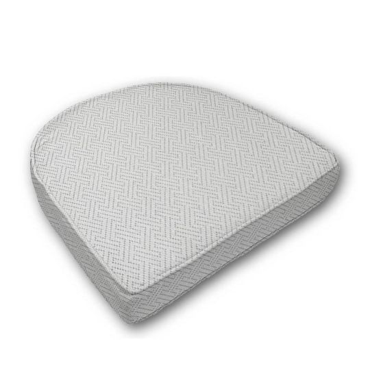 Cushion for wicker patio chairs, contoured or rounded at the back, Designed specifically for outdoor wicker patio chairs.