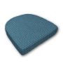 Cushion for wicker patio chairs, contoured or rounded at the back, Designed specifically for outdoor wicker patio chairs.