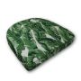 Wicker Patio Chair Cushions with a rounded back Boxed Double Piped Patio Dining Chair Seat Pad or Seat Cushion from Cascadia Outdoor Cushions