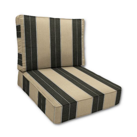 Sunbrella Berenson Tuxedo Outdoor Patio Furniture Replacement Cushions Made By Cascadia Outdoor Cushions