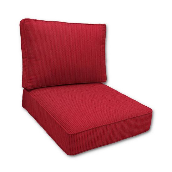 Sunbrella Cherry Cilantro Outdoor Patio Furniture Replacement Cushions Made By Cascadia Outdoor Cushions