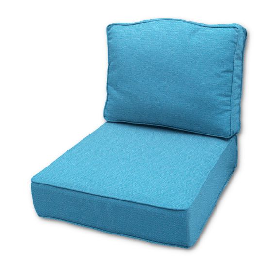 Canvas Aruba Outdoor Patio Furniture Replacement Cushions in Sunbrella Fabrics Made by Cascadia Outdoor Cushions