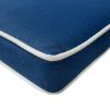 Outdoor Patio Dining Chair Seat Cushions Custom Made To Your Measurements - Boxed Knife Edge, Self Welt or Contrast Piping Style