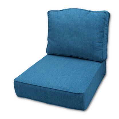 Canvas Cyan Outdoor Patio Furniture Replacement Cushions in Sunbrella Fabrics Made by Cascadia Outdoor Cushions