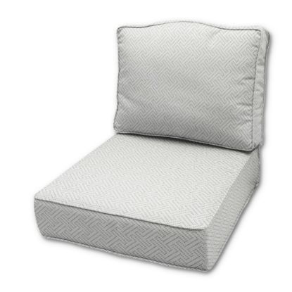 Chartres Gull Patio Chair Replacement Cushions Made By Cascadia Outdoor Cushions