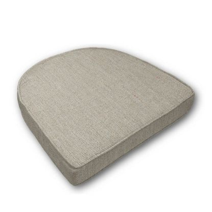 Cushion for wicker patio chairs, contoured or rounded at the back, Designed specifically for outdoor wicker patio chairs.